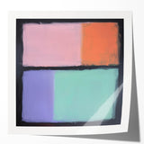 Abstract Pastel Bedroom Wall Art – Modern Canvas Print