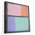 Abstract Pastel Bedroom Wall Art – Modern Canvas Print