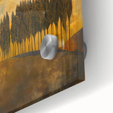 Golden Abstract Landscape Office Wall Art – Corporate Decor