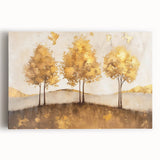 Abstract landscape wall art on stretched canvas, showcasing vibrant colors and fluid shapes, perfect for modern home decor. Ideal for enhancing any living space.