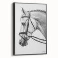 Framed canvas artwork showcasing a vibrant animal design in a modern black frame. The side view highlights the frame's sleek profile, perfect for contemporary decor.