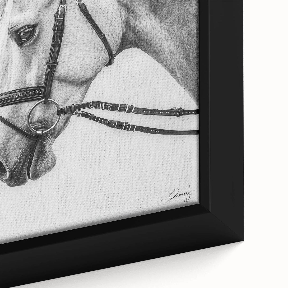Colorful close-up of a framed canvas depicting a vibrant animal design, showcasing intricate details and textures; perfect for enhancing home decor with a nature theme.