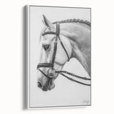 Framed canvas art featuring a vibrant animal design on a white background, showcasing intricate details and textures, ideal for modern home decor.