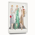 Chic Art Deco Wall Art - Trio of Stylish Women in Vintage Evening Gowns