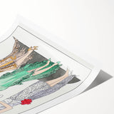 Chic Art Deco Wall Art - Trio of Stylish Women in Vintage Evening Gowns