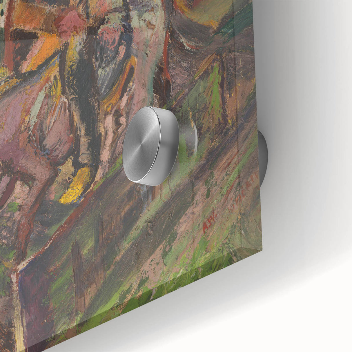 Emotive Expressionist Landscape - Departure Canvas Print in Bold Colors