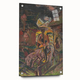 Emotive Expressionist Landscape - Departure Canvas Print in Bold Colors