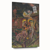 Emotive Expressionist Landscape - Departure Canvas Print in Bold Colors