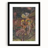 Emotive Expressionist Landscape - Departure Canvas Print in Bold Colors