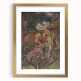 Emotive Expressionist Landscape - Departure Canvas Print in Bold Colors