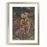 Emotive Expressionist Landscape - Departure Canvas Print in Bold Colors