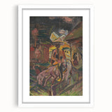 Emotive Expressionist Landscape - Departure Canvas Print in Bold Colors