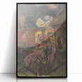 Emotive Expressionist Landscape - Departure Canvas Print in Bold Colors