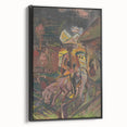 Emotive Expressionist Landscape - Departure Canvas Print in Bold Colors