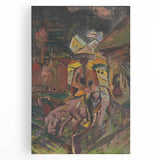 Emotive Expressionist Landscape - Departure Canvas Print in Bold Colors