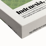 Large art canvas featuring a black and white landscape painting with detailed food dishes, suitable for bedroom walls.