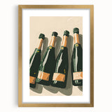 Extra large abstract art print featuring textured swirls in gold and black, framed with a mat, ideal for living room decor.