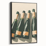 Black and white vintage poster art of a landscape on framed canvas, ideal for bedroom wall decor.