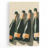 Large black and white stretched canvas featuring assorted kitchen utensils, ideal for kitchen wall art.