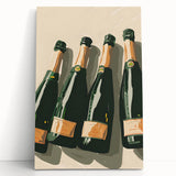 Large black and white stretched canvas featuring a vintage coffee mug design, ideal for kitchen wall art.