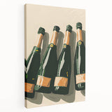 Large canvas featuring a vibrant illustration of various fruits and vegetables, ideal for kitchen wall art.