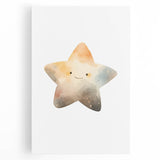 Whimsical Girls Room Wall Art - Playful Star Children's Decor