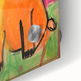 Kids Room Wall Art – Playful Pug Dog Sunset Painting