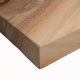 Close-up of a stretched canvas showcasing a vibrant landscape of canyons with rich earth tones and intricate texture, perfect for home decor or art enthusiasts.