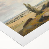 Vibrant rolled canvas showcasing a stunning landscape design with rich colors and intricate details, packaged securely in a durable cardboard tube for safe delivery. Perfect for home decor enthusiasts and art lovers seeking unique wall art.