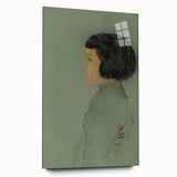 Modern Wall Art Print - Young Woman in Profile by Redon - Elegant Decor