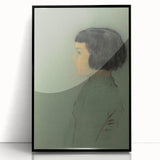 Modern Wall Art Print - Young Woman in Profile by Redon - Elegant Decor