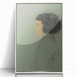 Modern Wall Art Print - Young Woman in Profile by Redon - Elegant Decor