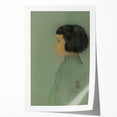 Modern Wall Art Print - Young Woman in Profile by Redon - Elegant Decor