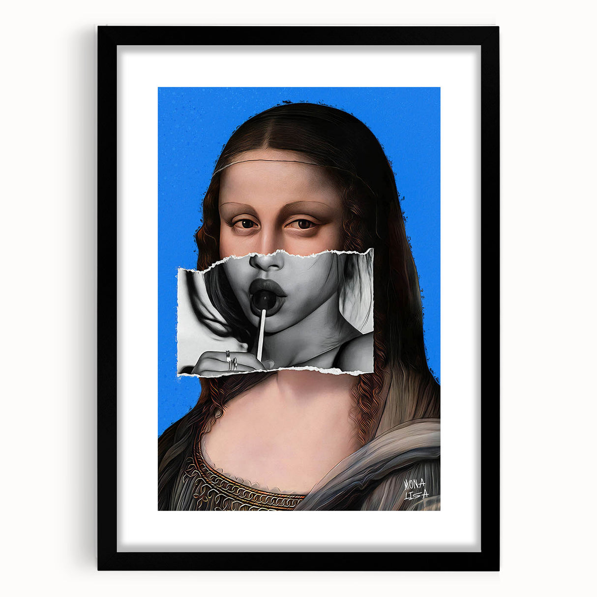 Modern Pop Art Mona Lisa Wall Art - Contemporary Canvas Print