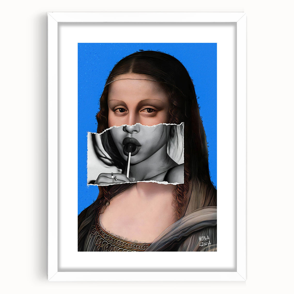 Modern Pop Art Mona Lisa Wall Art - Contemporary Canvas Print