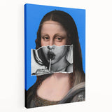 Modern Pop Art Mona Lisa Wall Art - Contemporary Canvas Print
