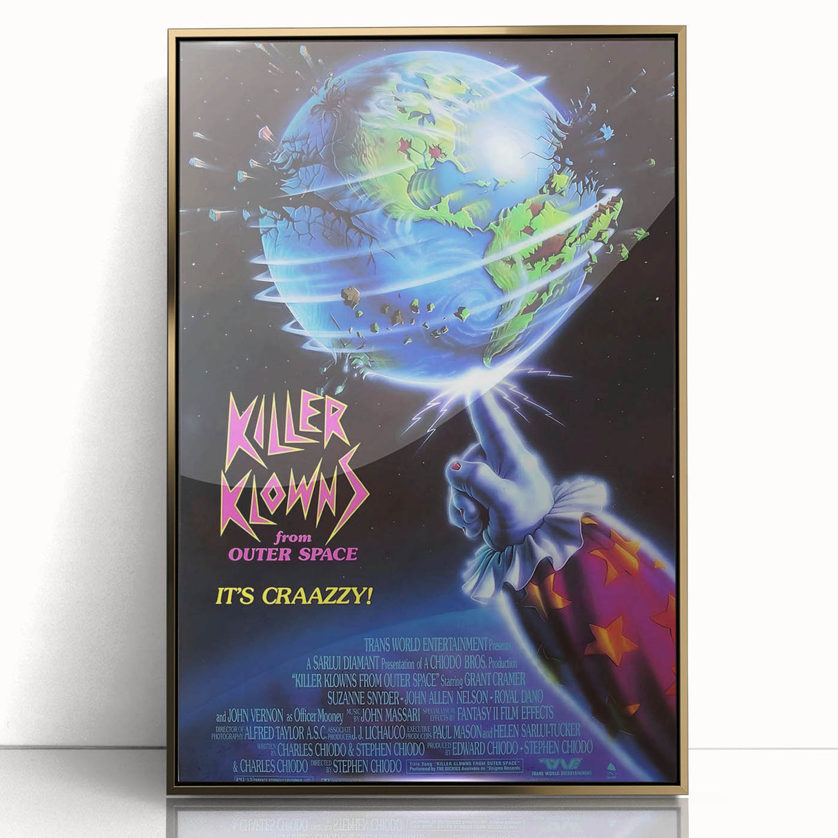 Retro Killer Klowns from Outer Space Poster Art - Vintage Horror Comedy Prints