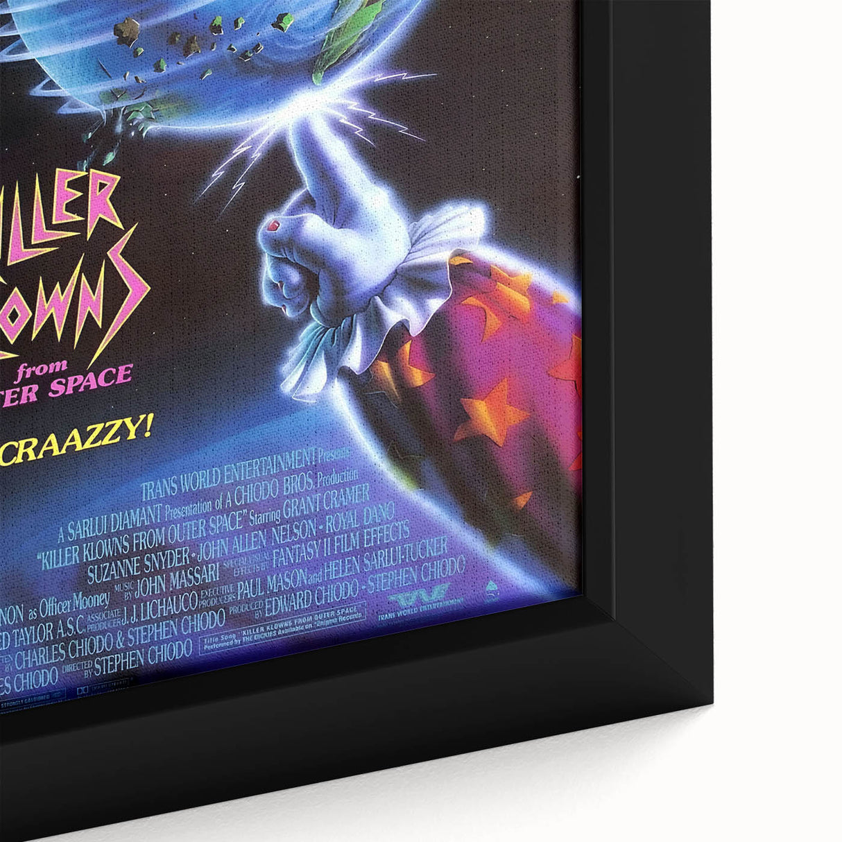 Retro Killer Klowns from Outer Space Poster Art - Vintage Horror Comedy Prints