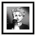 Madonna Retro Wall Art – Vintage Black & White Canvas Print