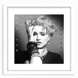 Madonna Retro Wall Art – Vintage Black & White Canvas Print