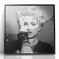 Madonna Retro Wall Art – Vintage Black & White Canvas Print