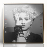 Madonna Retro Wall Art – Vintage Black & White Canvas Print