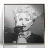 Madonna Retro Wall Art – Vintage Black & White Canvas Print