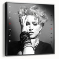 Madonna Retro Wall Art – Vintage Black & White Canvas Print