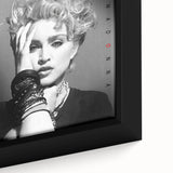 Madonna Retro Wall Art – Vintage Black & White Canvas Print