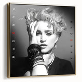 Madonna Retro Wall Art – Vintage Black & White Canvas Print