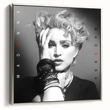 Madonna Retro Wall Art – Vintage Black & White Canvas Print