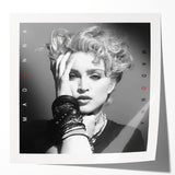 Madonna Retro Wall Art – Vintage Black & White Canvas Print