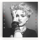Madonna Retro Wall Art – Vintage Black & White Canvas Print