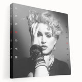 Madonna Retro Wall Art – Vintage Black & White Canvas Print